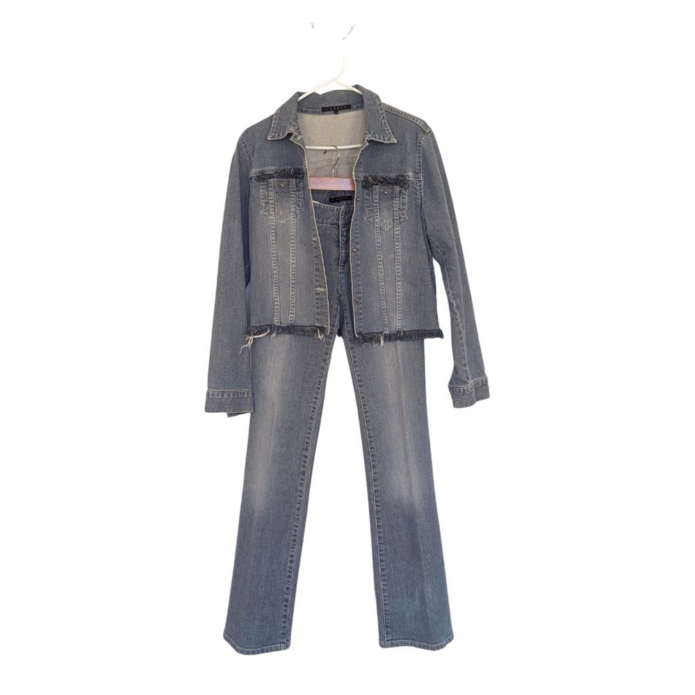 Theory Denim Jacket and Denim Pant Set